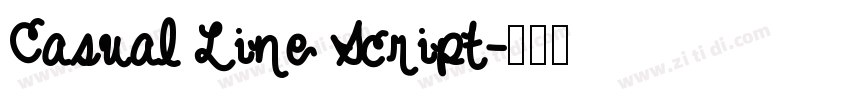 Casual Line Script字体转换